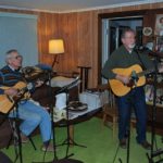 Still Kickin' Alumni, Bob Allen and Bob DiQuattro at recording session