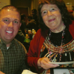 Fan Darren Nosal with Myrna